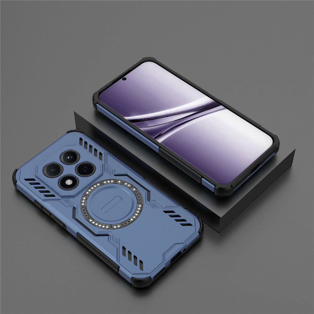 Husa MagSafe pentru Xiaomi Poco M8 Pro / Redmi Note 15 Pro+ 5G, Techsuit, ArmorMag, Albastra