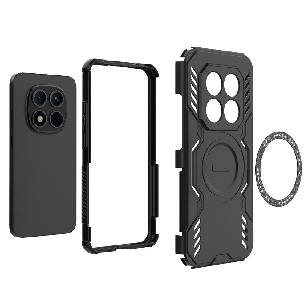 Husa MagSafe pentru Xiaomi Poco M8 Pro / Redmi Note 15 Pro+ 5G, Techsuit, ArmorMag, Albastra