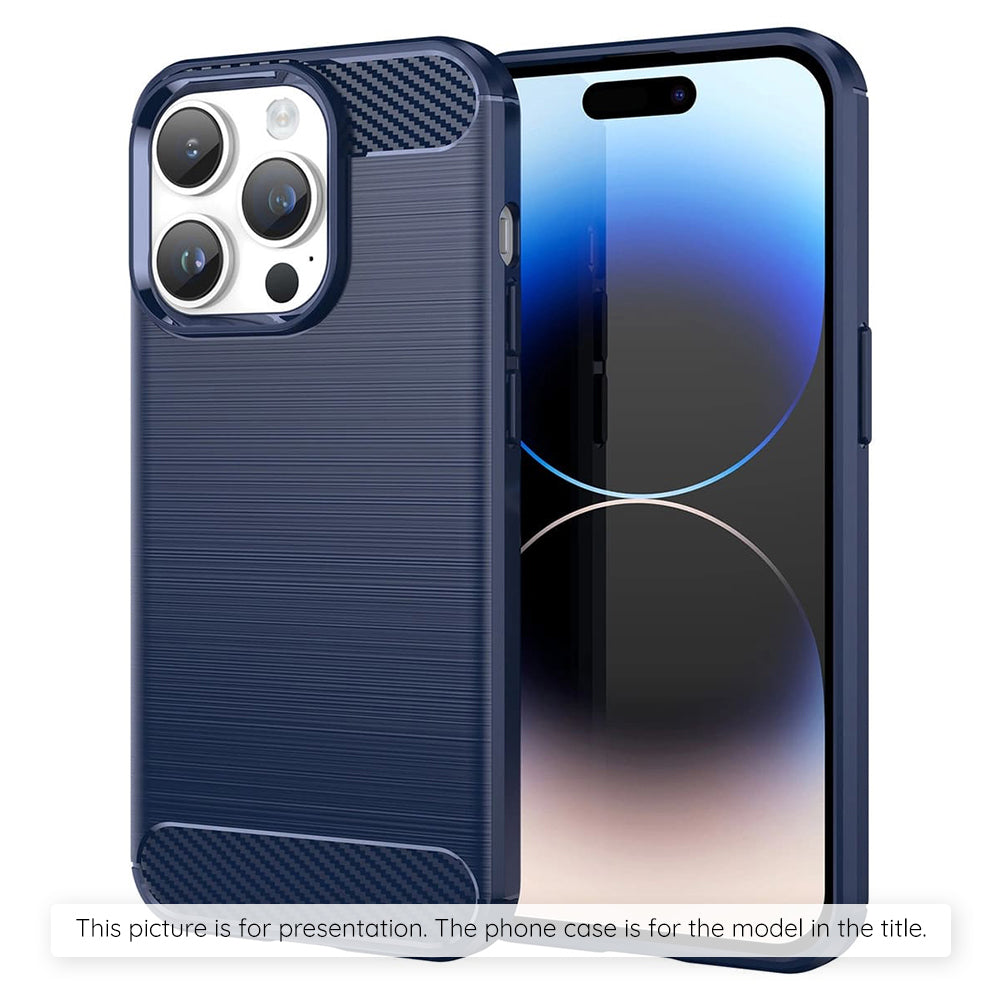 Husa pentru Xiaomi Poco M8 / Redmi Note 15 5G / Note 15 4G, Techsuit, Carbon, Albastra