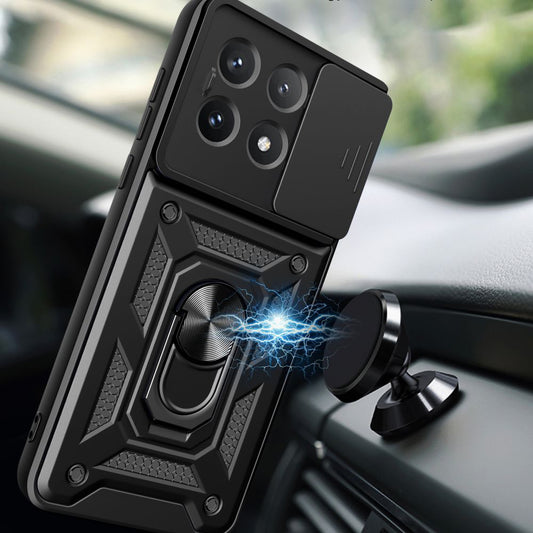 Husa pentru Xiaomi Poco X6 Pro, Techsuit, CamShield, Neagra