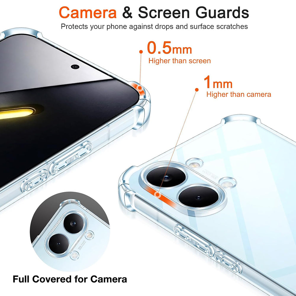 Husa pentru Xiaomi Poco X8 Pro Max, Techsuit, Shockproof Clear, Transparenta