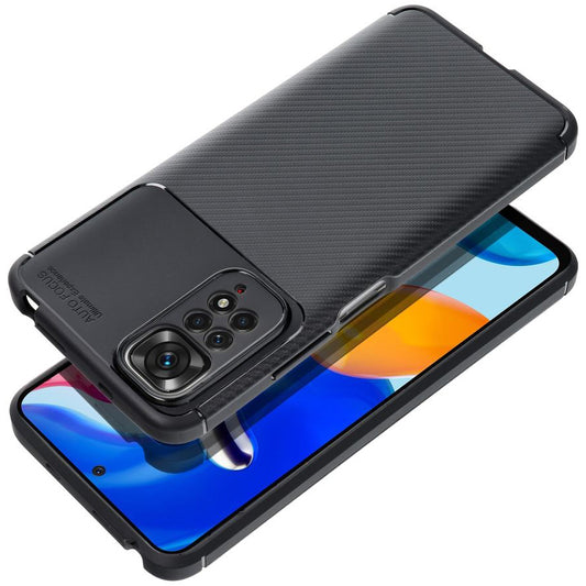 Husa pentru Xiaomi Poco C65 / Redmi 13C, OEM, Carbon Premium, Neagra