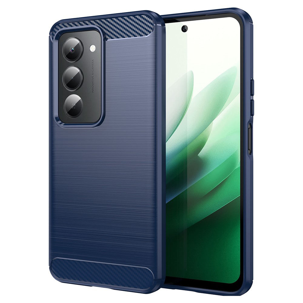 Husa pentru Xiaomi Redmi 15 5G / 15 4G, Techsuit, Carbon, Albastra