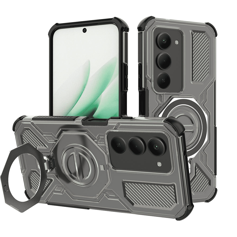 Husa pentru Xiaomi Redmi 15 5G / 15 4G, Techsuit, Carbon Shield Pro, Fumurie