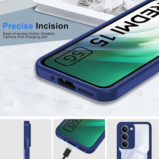 Husa pentru Xiaomi Redmi 15 5G / 15 4G, Techsuit, ColorVerse 360, Albastra