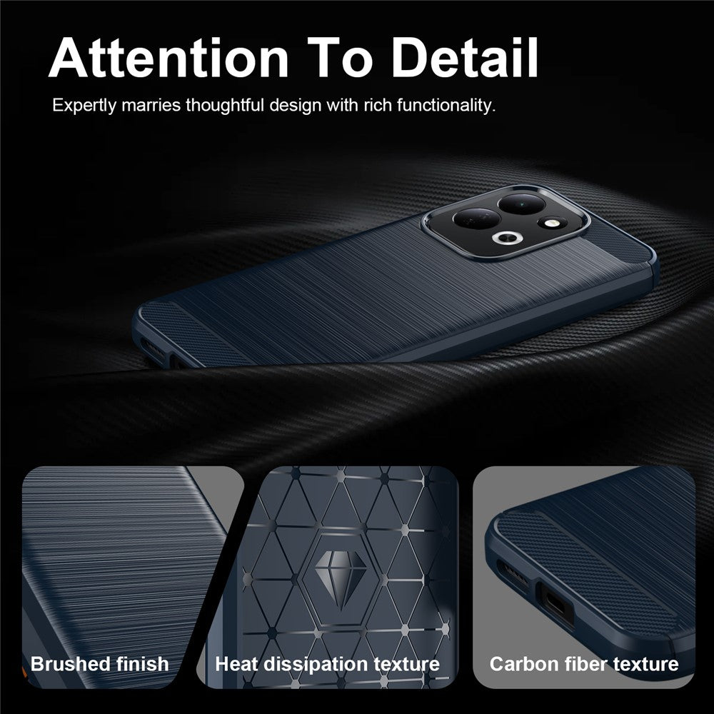 Husa pentru Xiaomi Redmi 17 5G / 17 4G, Techsuit, Carbon, Albastra