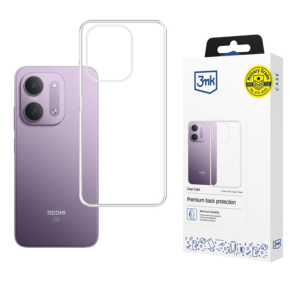 Husa pentru Xiaomi Redmi 17C 5G, 3MK, Clear, Transparenta