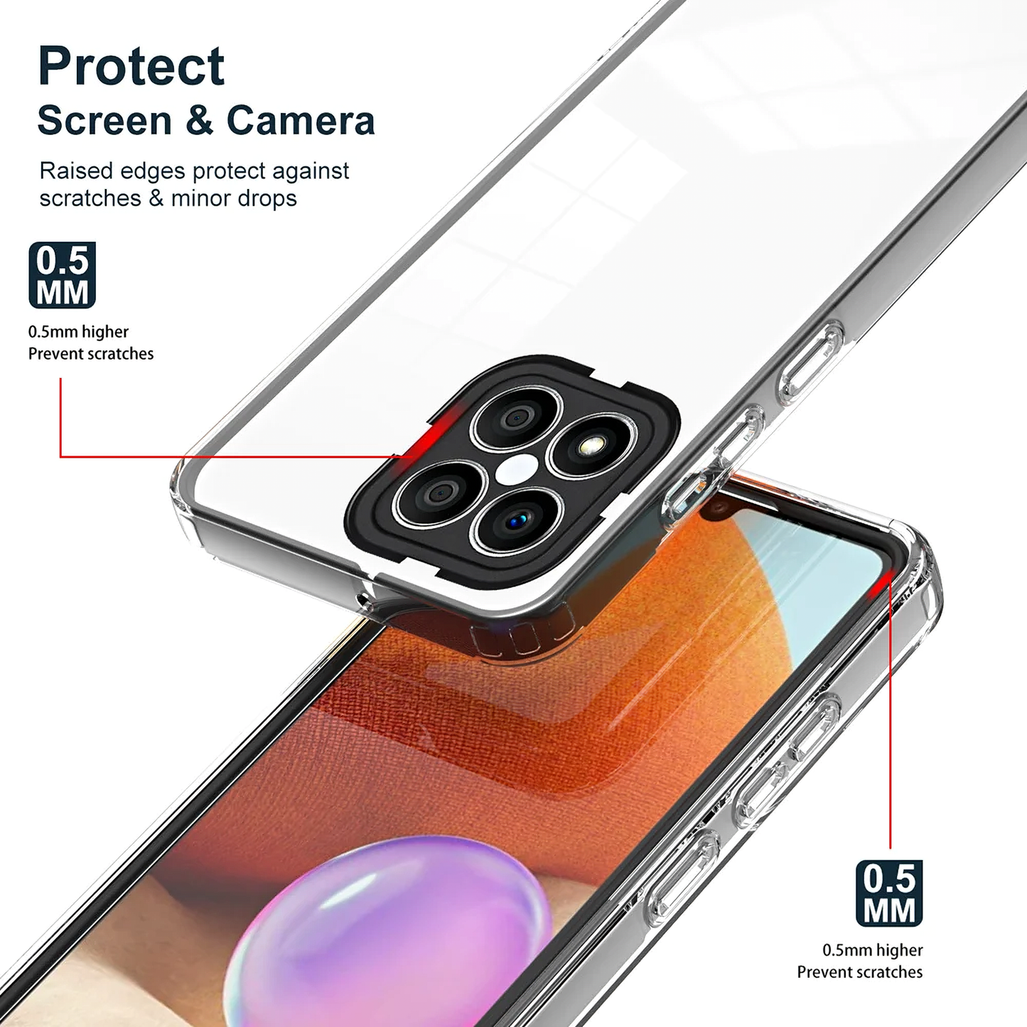 Husa pentru Xiaomi Poco M6 / Redmi 13C 5G / Poco C65 / Redmi 13C, OEM, Enviro Hybrid, Neagra