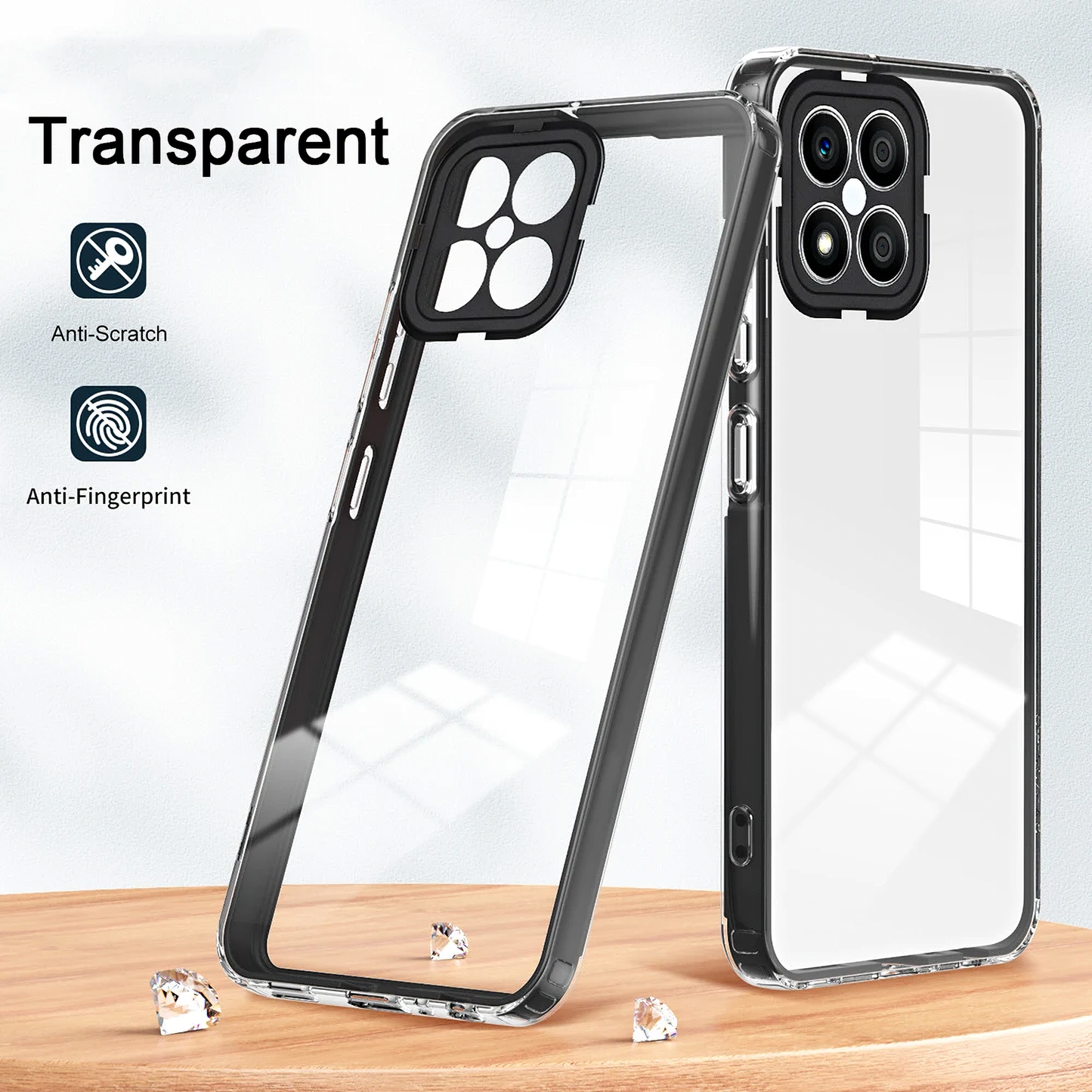 Husa pentru Xiaomi Poco M6 / Redmi 13C 5G / Poco C65 / Redmi 13C, OEM, Enviro Hybrid, Neagra