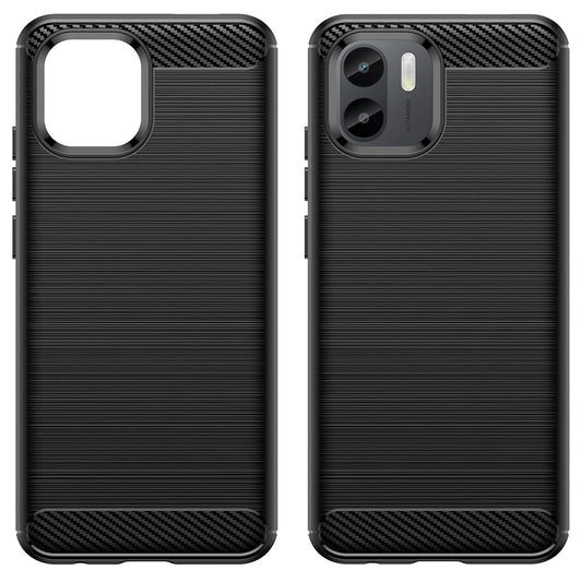 Husa pentru Xiaomi Redmi A2 / A1, Techsuit, Carbon, Neagra