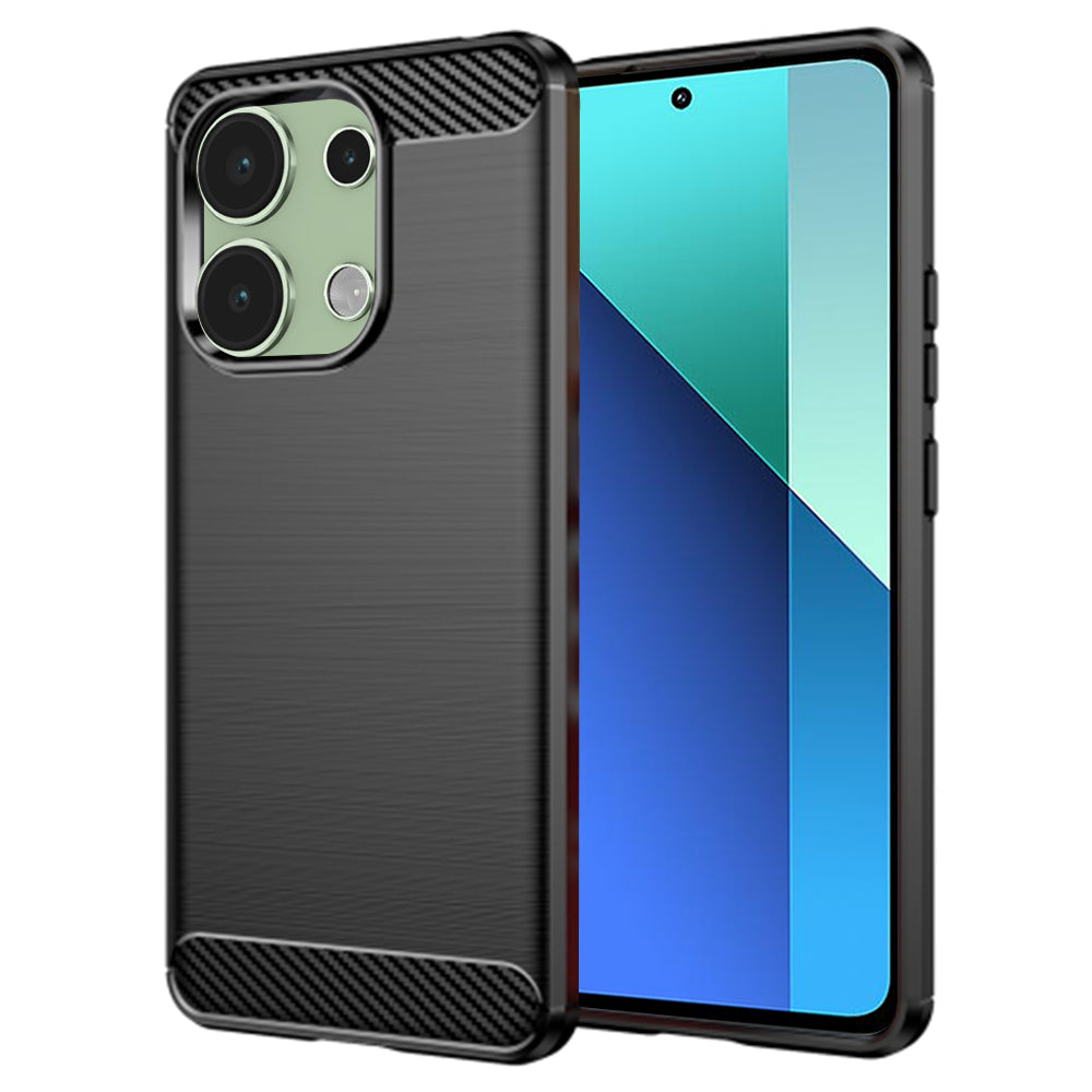Husa pentru Xiaomi Redmi Note 13 4G, Techsuit, Carbon, Neagra