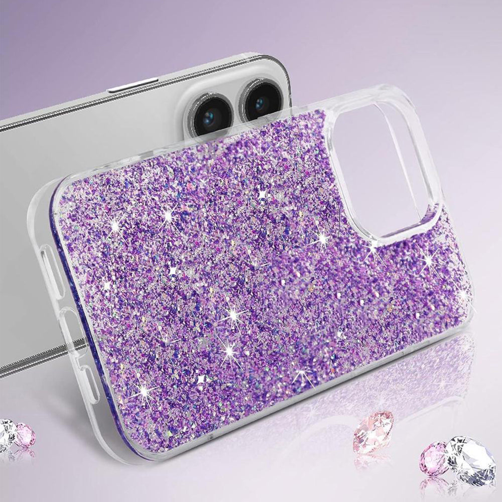 Husa pentru Xiaomi Redmi Note 13 5G, Techsuit, Sparkly Glitter, Albastra