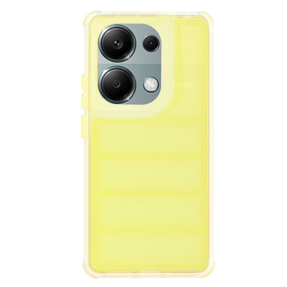 Husa pentru Xiaomi Redmi Note 13 Pro 4G / Poco M6 Pro 4G, Techsuit, Wave Shield, Galbena