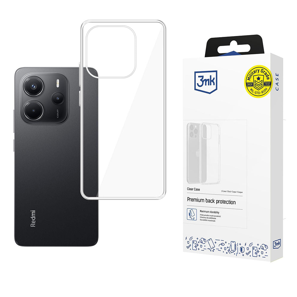 Husa pentru Xiaomi Redmi Note 14 4G (Standard), 3MK, Clear, Transparenta