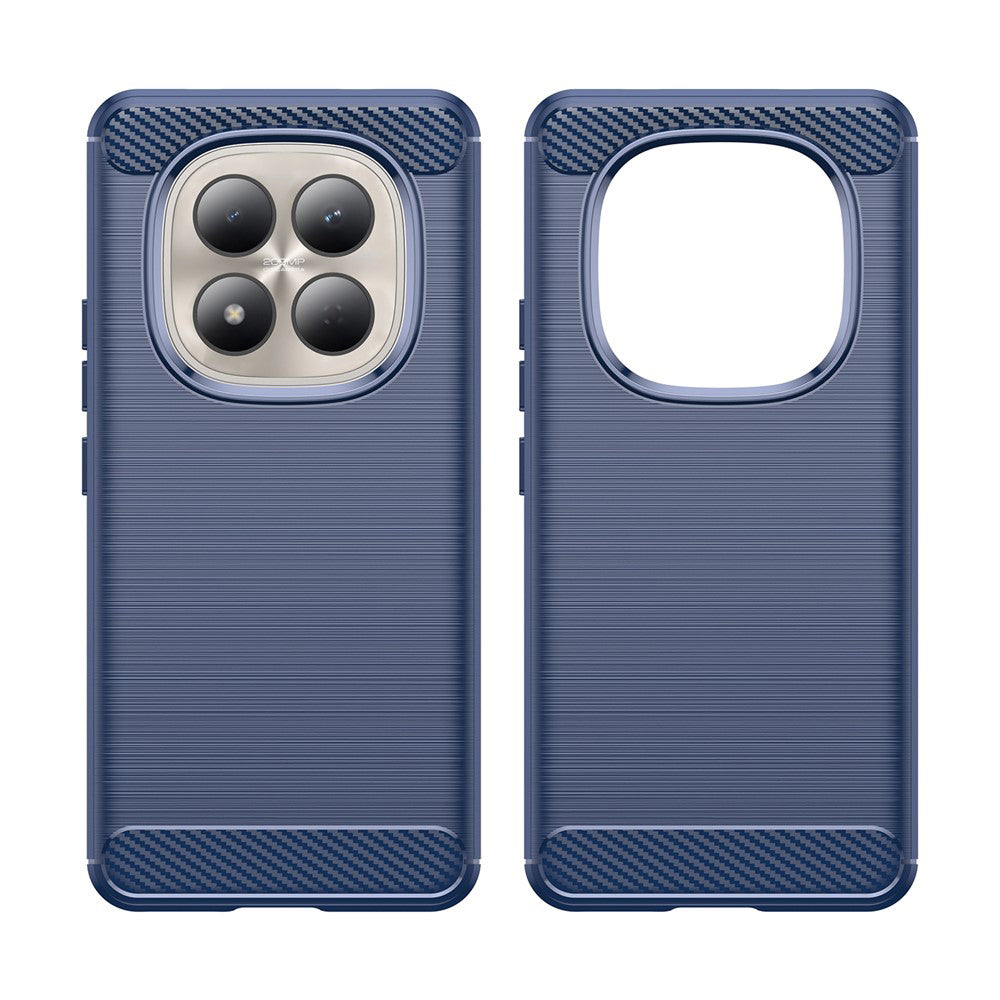 Husa pentru Xiaomi Redmi Note 15 Pro 4G, Techsuit, Carbon, Albastra