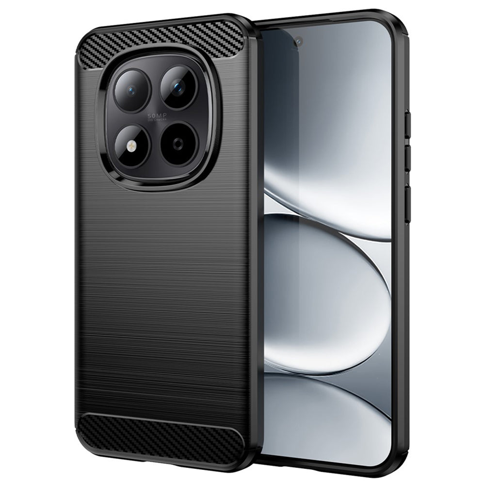 Husa pentru Xiaomi Redmi Note 15 Pro 4G, Techsuit, Carbon, Neagra