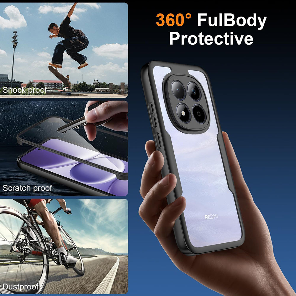 Husa pentru Xiaomi Redmi Note 15 Pro 5G, Techsuit, ColorVerse 360, Neagra
