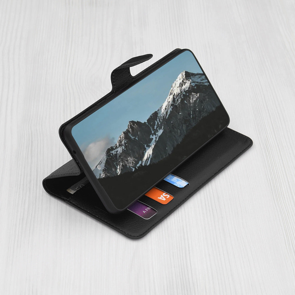 Husa pentru Xiaomi Redmi Note 15 Pro 5G, Techsuit, Leather Folio, Neagra