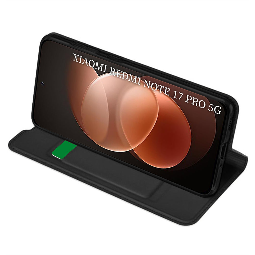 Husa pentru Xiaomi Redmi Note 17 Pro, Techsuit, Magskin Book, Neagra