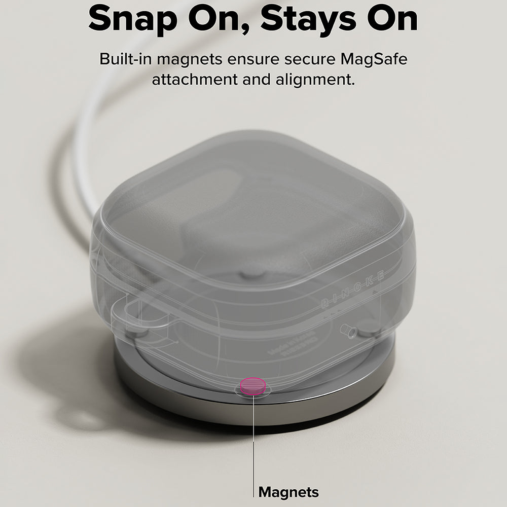 Husa Ringke Onyx Magnetic pentru Samsung Galaxy Buds4 / Buds4 Pro, Bronz