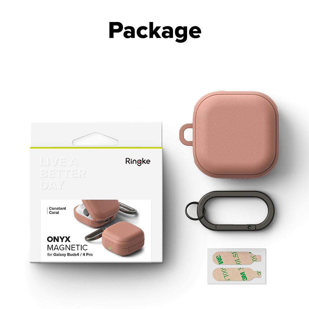 Husa Ringke Onyx Magnetic pentru Samsung Galaxy Buds4 / Buds4 Pro, Bronz