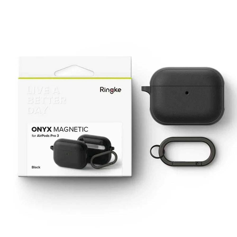 Husa Ringke Onyx Magnetic pentru Apple AirPods Pro 3, Neagra