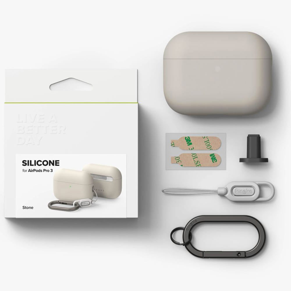 Husa Ringke pentru Apple AirPods Pro 3, Crem