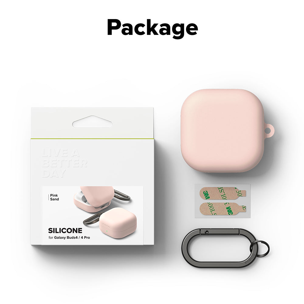 Husa Ringke pentru Samsung Galaxy Buds4 / Buds4 Pro, Roz