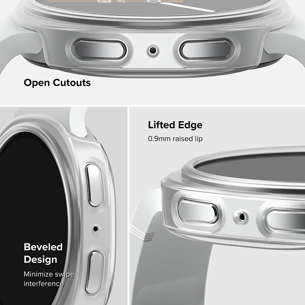 Husa Ringke Slim pentru Samsung Galaxy Watch8 44mm, Set 2 bucati, Transparenta
