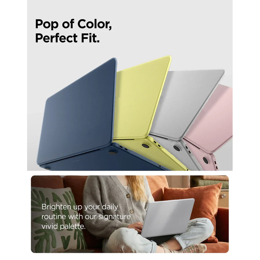 Husa Spigen Airskin pentru Apple MacBook Neo 13inch, Indigo Satinata ACS11814