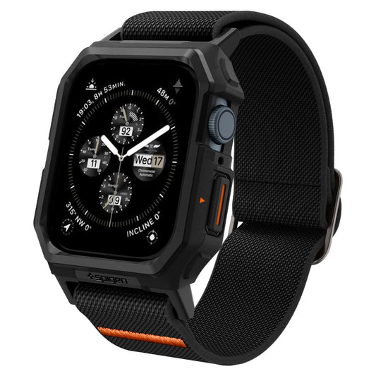 Husa Spigen Lite Fit Pro pentru Apple Watch 44mm Series, Neagra Mata ACS07103