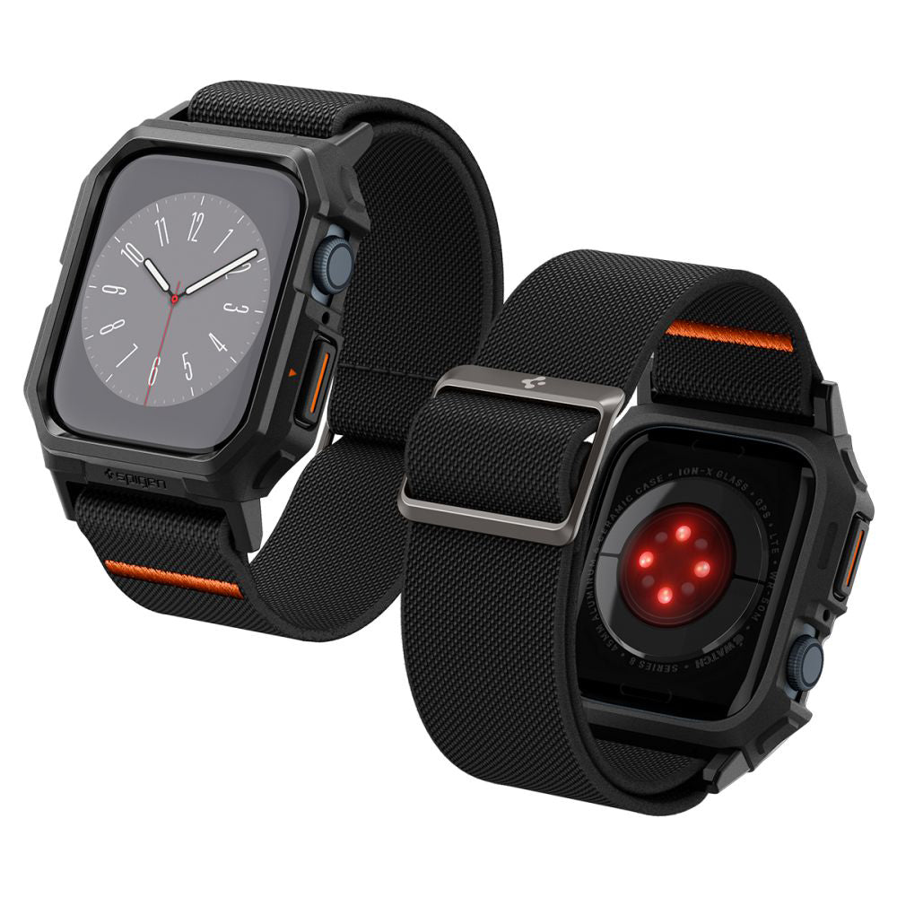 Husa Spigen Lite Fit Pro pentru Apple Watch 44mm Series, Neagra Mata ACS07103