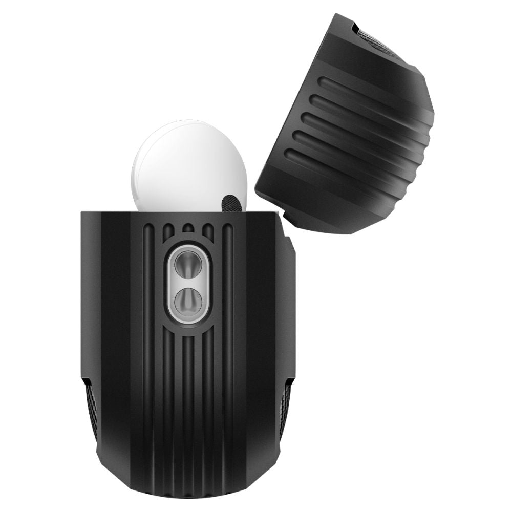 Husa Spigen Rugged Armor pentru Apple AirPods Pro 3, Neagra Mata ACS09822