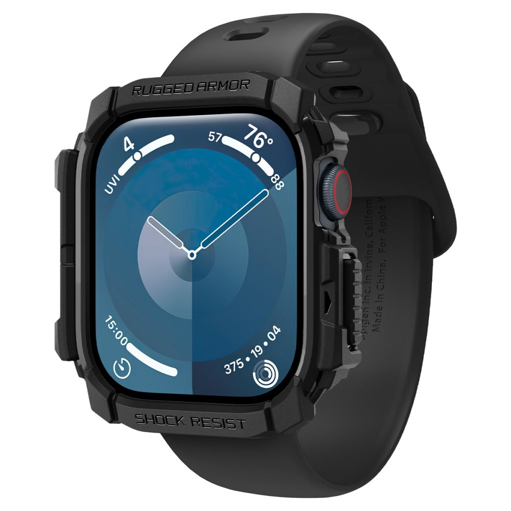 Husa Spigen Rugged Armor pentru Apple Watch Series 10 / 11 42mm, Neagra ACS08585