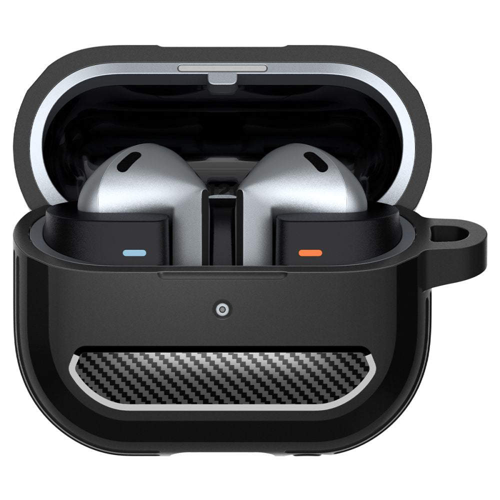 Husa Spigen Rugged Armor pentru Samsung Galaxy Buds3 FE / Buds3 Pro / Buds3, Neagra ACS08330