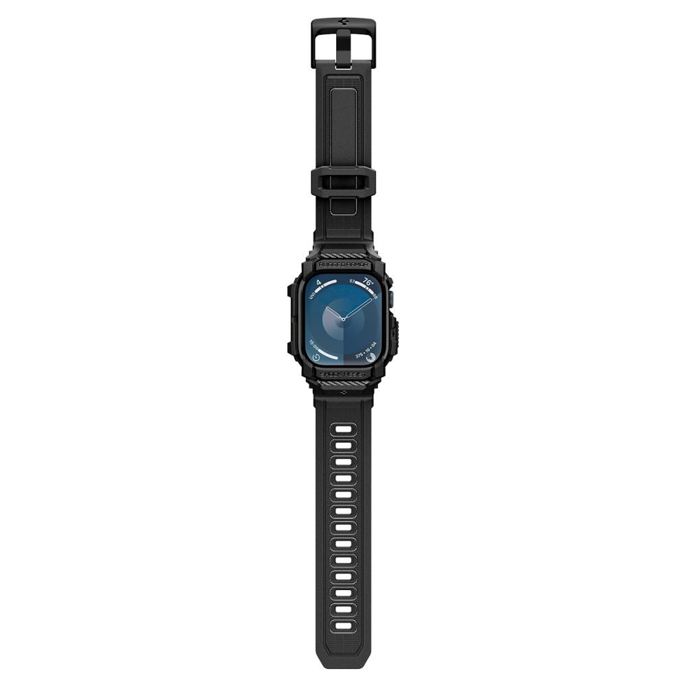 Husa Spigen Rugged Armor Pro pentru Apple Watch Series 10 42mm, Neagra Mata ACS08591