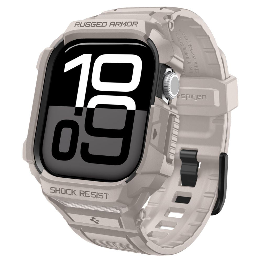 Husa Spigen Rugged Armor Pro V2 pentru Apple Watch Series 10 / 11 42mm, Bej ACS10496