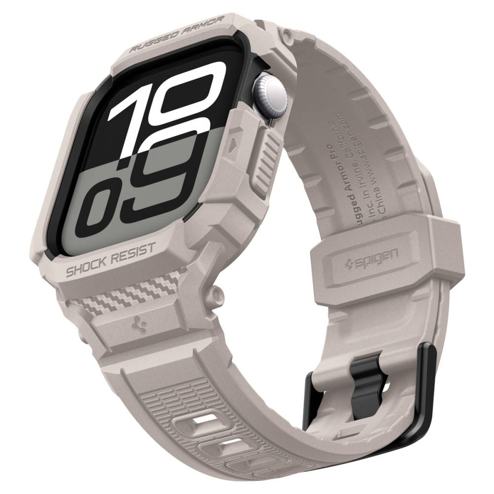 Husa Spigen Rugged Armor Pro V2 pentru Apple Watch Series 10 / 11 42mm, Bej ACS10496