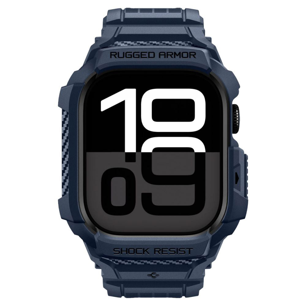 Husa Spigen Rugged Armor Pro V2 pentru Apple Watch Series 10 / 11 42mm, Bleumarin ACS10495