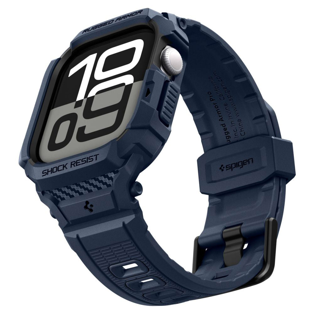 Husa Spigen Rugged Armor Pro V2 pentru Apple Watch Series 10 / 11 42mm, Bleumarin ACS10495