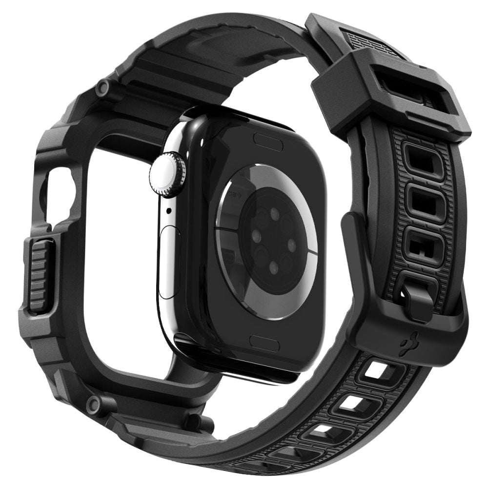 Husa Spigen Rugged Armor Pro V2 pentru Apple Watch Series 10 / 11 42mm, Neagra Mata ACS10494