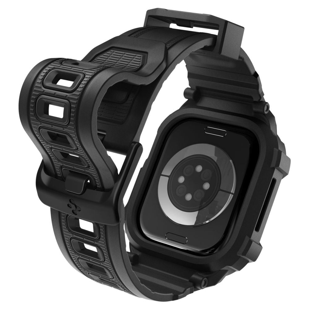 Husa Spigen Rugged Armor Pro V2 pentru Apple Watch Series 10 / 11 42mm, Neagra Mata ACS10494