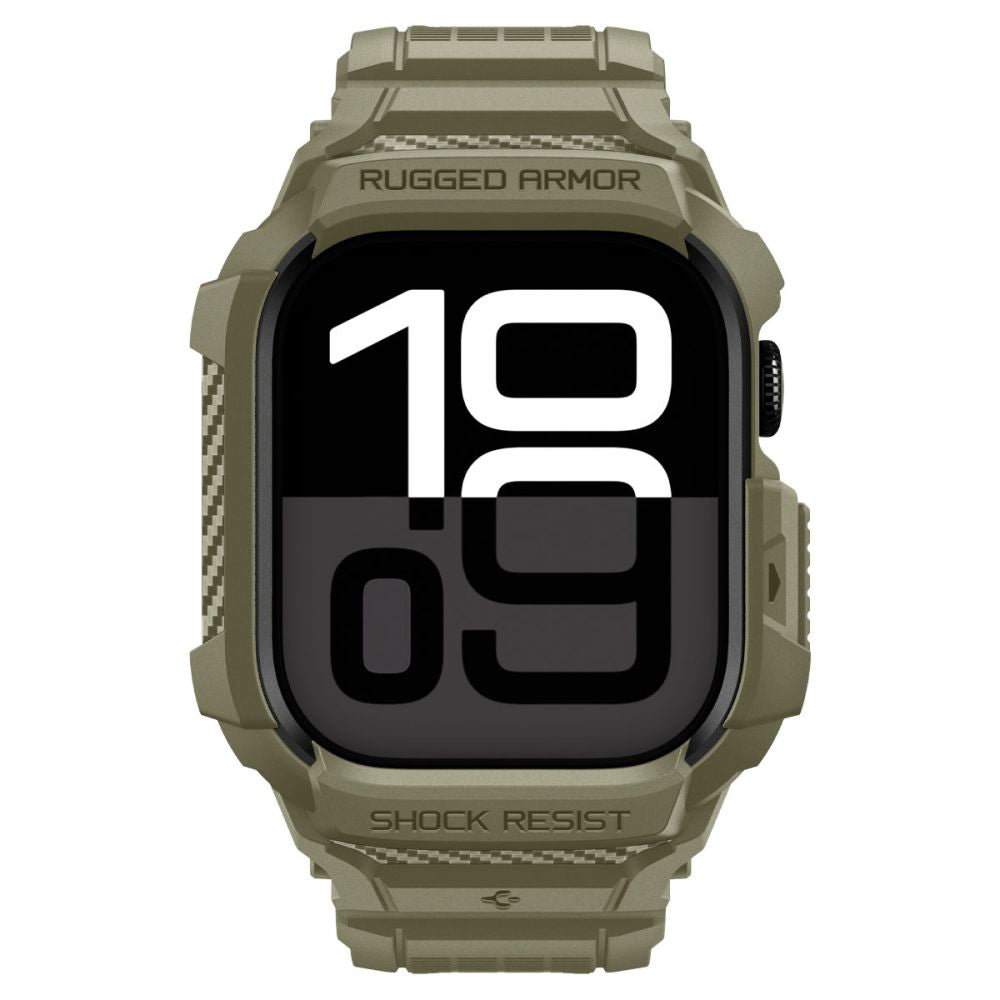Husa Spigen Rugged Armor Pro V2 pentru Apple Watch Series 10 / 11 46mm, Kaki