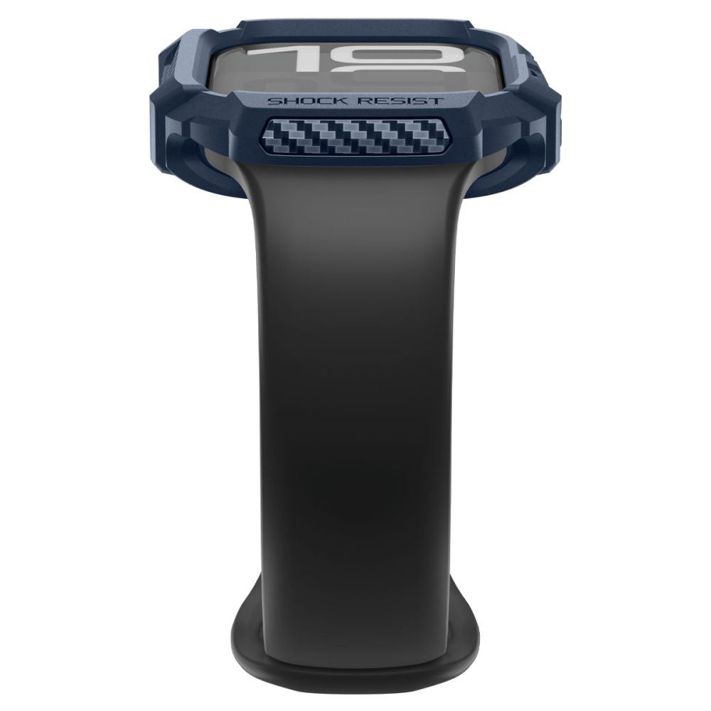 Husa Spigen Rugged Armor V2 pentru Apple Watch Series 10 / 11 42mm, Bleumarin ACS10492