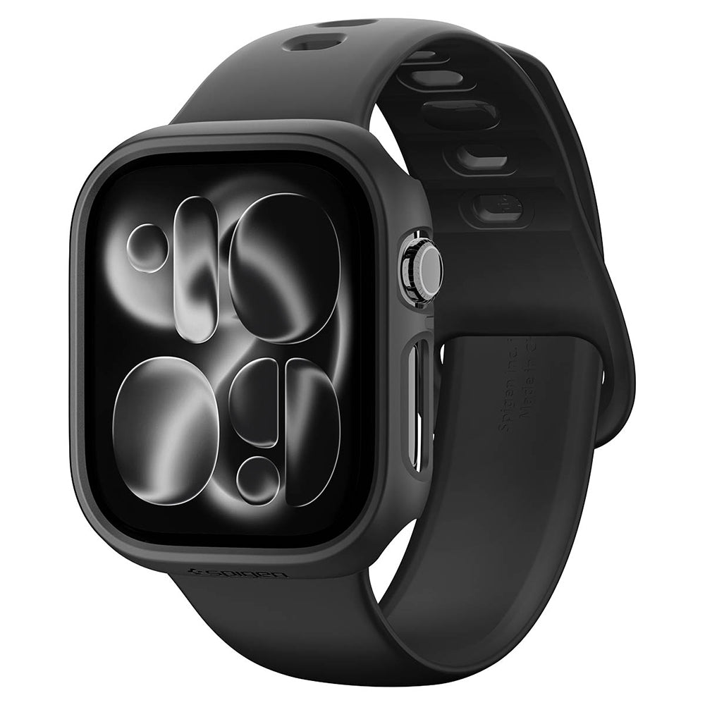 Husa Spigen Thin Fit pentru Apple Watch 12 42mm, Neagra ACS11880
