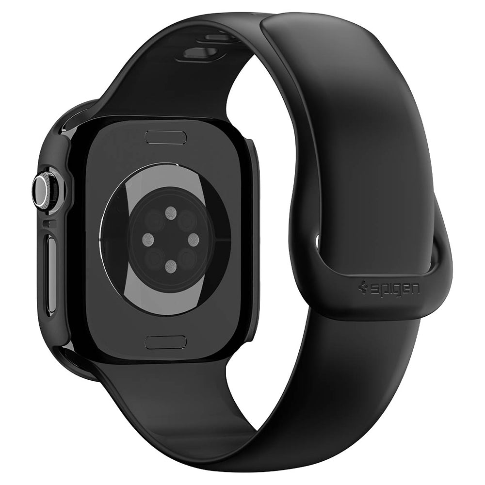 Husa Spigen Thin Fit pentru Apple Watch 12 42mm, Neagra ACS11880