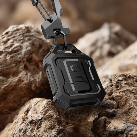 Husa Tech-Protect Kevlar Pro pentru Apple AirTag, Neagra
