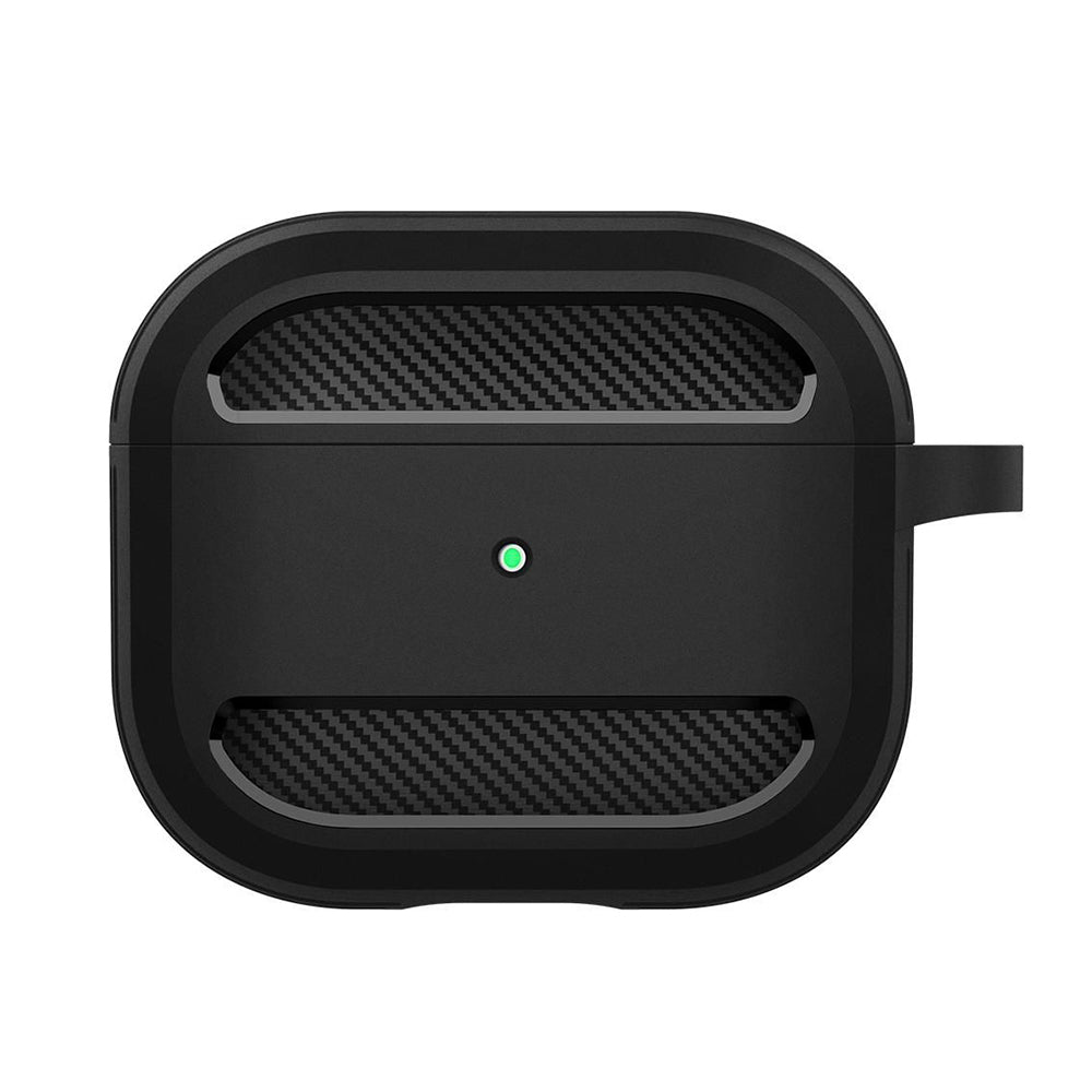 Husa Techsuit Carbon pentru Apple AirPods 3, Bleumarin