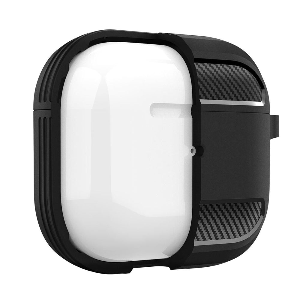 Husa Techsuit Carbon pentru Apple AirPods 3, Bleumarin
