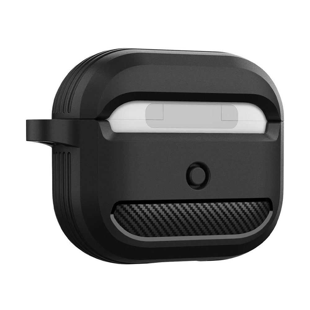 Husa Techsuit Carbon pentru Apple AirPods 3, Gri